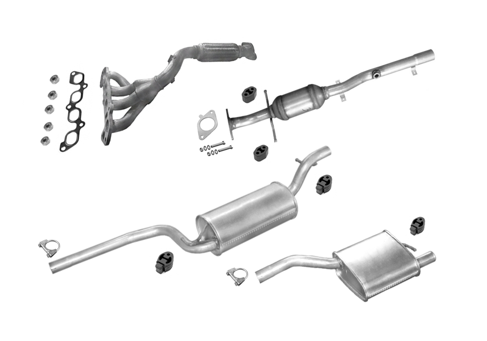 Auspuff Für FORD FOCUS MK1 1.6 16V Schrägheck +CAT +Auspuffkrümmer